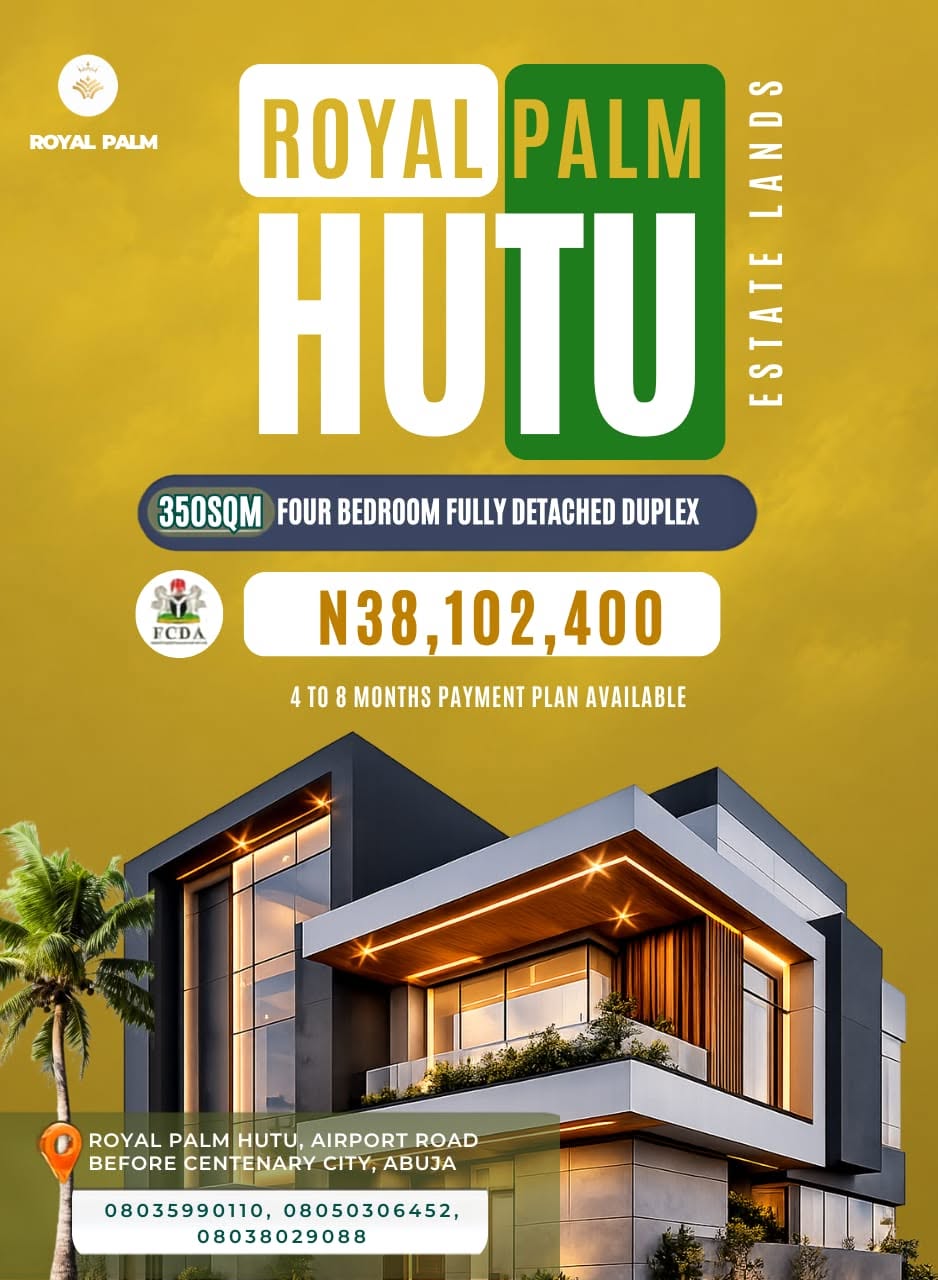 Royal Palm Estate, Hutu - Four Bedroom Fully Detached Duplex